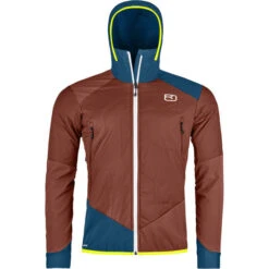 ORTOVOX SW COL BECCHEI HYBRID JKT M CLAY ORANGE 23