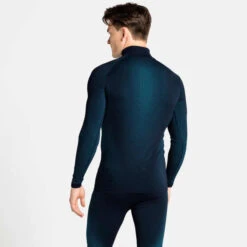 ODLO PERFORMANCE WARM ECO BL TOP TURTLE NECK L/S HALF ZIP DARK SAPPHIRE-STUNNING BLUE 22 -Winter Ski Winkel 9 95552 bl top turtle neck l s half zip performa dark sapphire stunning blue 196222 20828 04